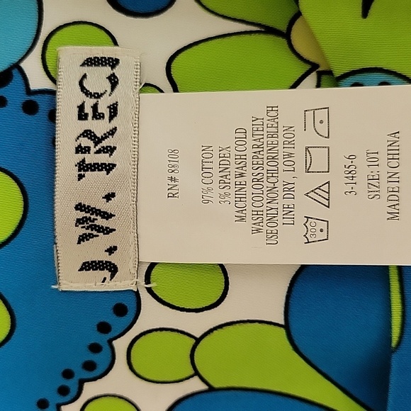 J W Treci Vintage Floral Sheath Dress Sz 10T. Cotton and Spandex. Womens - Picture 5 of 5